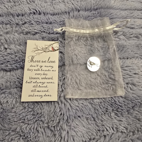 "I Am Always With You" Memorial Stone with Sheer Pouch & Card - Picture 2 of 3